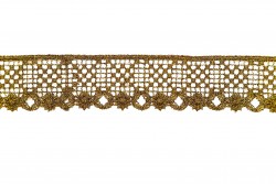 Λασέ Δαντέλα σε χρυσό μεσαίο χρώμα 40mm