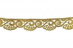 Λασέ Δαντέλα σε χρυσό μεσαίο χρώμα 35mm