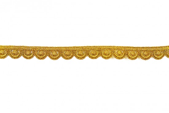 Λασέ Δαντέλα σε χρυσό μεσαίο χρώμα 15mm