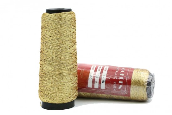 Κλωστή κεντήματος εξάκλωνη Golden Metallic Yarn 6-12 σε χρυσό χρώμα