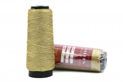 Κλωστή κεντήματος τρίκλωνη Golden Metallic Yarn 3-12 σε ανοιχτό χρυσό χρώμα