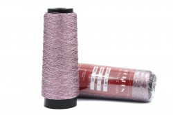 Κλωστή κεντήματος τρίκλωνη Golden Metallic Yarn 3-713 σε ροζ ασημί χρώμα 