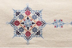 Μετρητό Κέντημα τραβέρσα 40Χ130cm Χιονονιφάδες