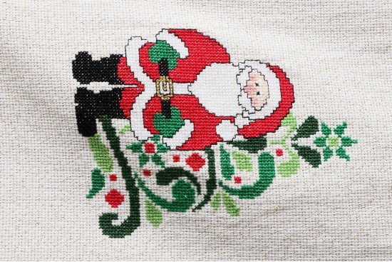 Μετρητό Κέντημα τραβέρσα 40Χ120cm Άγιος Βασίλης - Χριστουγεννιάτικο