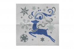 Embroidery colorful frame 45X45cm with deer pattern - Christmas