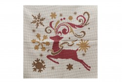 Embroidery colorful frame 45X45cm with deer pattern - Christmas