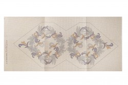 Κέντημα πολύχρωμο σεμέν 38X86cm με σχέδιο άνθη