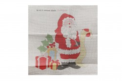 Κέντημα πετσετάκι 52X54cm σε σχέδιο Άγιος Βασίλης (Χριστουγεννιάτικο)