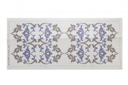Κέντημα σεμέν 40X93cm σε μοντέρνο σχέδιο με άνθη