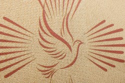 Κέντημα προσκυνητάρι τραβέρσα 50X150cm σταυρός και περιστέρι