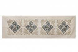 Κέντημα τραβέρσα 40X135cm  με λουλούδια