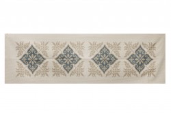 Κέντημα τραβέρσα 40X135cm  με λουλούδια