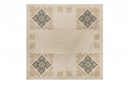 Κέντημα καρέ 90X90cm με λουλούδια