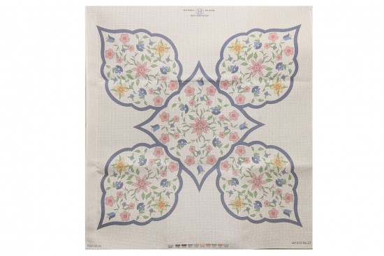 Κέντημα καρέ 100X100cm άνθη