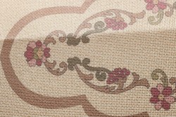 Κέντημα τραβέρσα 41X150cm άνθη