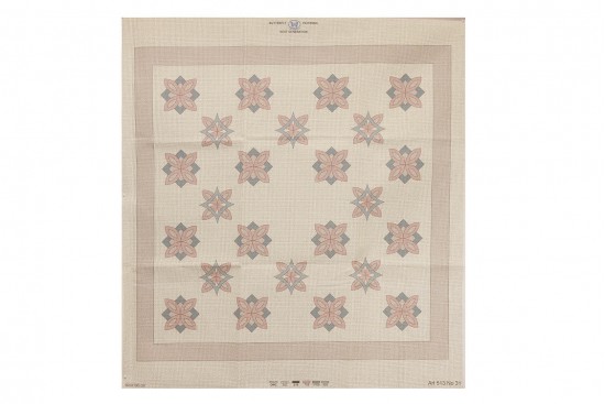 Κέντημα καρέ 100X100cm άνθη