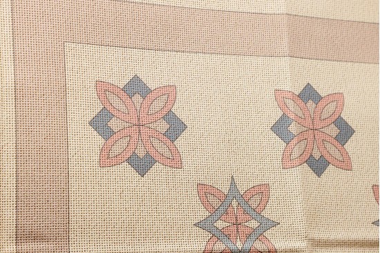 Κέντημα καρέ 100X100cm άνθη