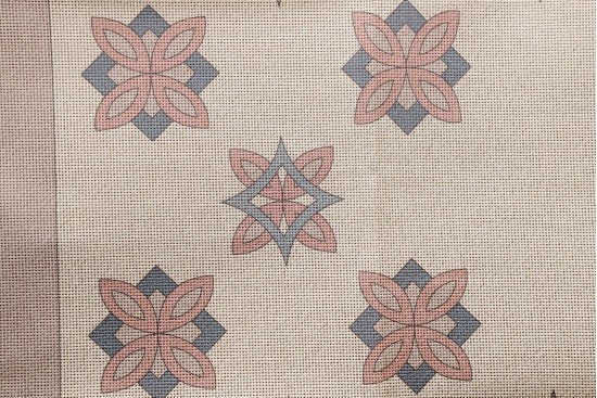 Κέντημα καρέ 100X100cm άνθη