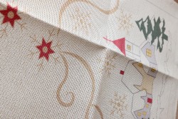 Κέντημα σεμέν 40Χ85cm Χριστουγεννιάτικο Χωριό