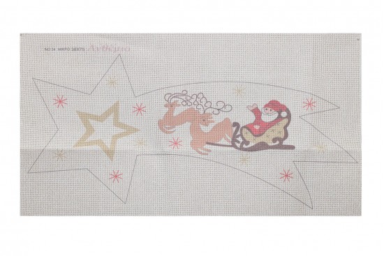 Κέντημα σεμέν μικρό 38Χ75cm Χριστουγεννιάτικο - Άγιος Βασίλης