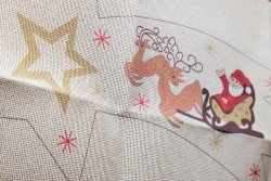 Κέντημα σεμέν 45Χ90cm Χριστουγεννιάτικο - Άγιος Βασίλης