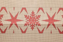 Κέντημα τραβέρσα 24Χ120cm Χιονονιφάδες και αστέρια