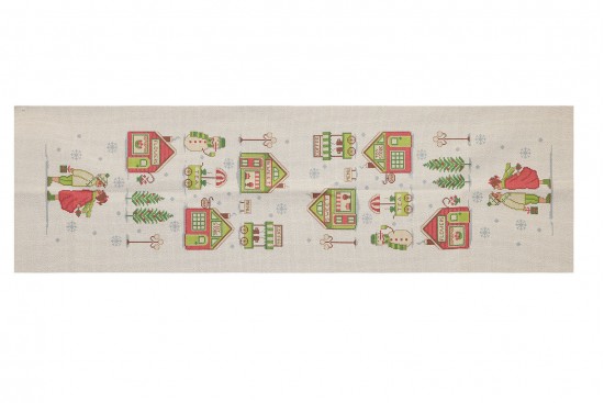 Κέντημα τραβέρσα 40X140cm Χριστουγεννιάτικο