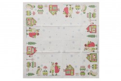 Κέντημα καρέ 90X90cm Χριστουγεννιάτικο