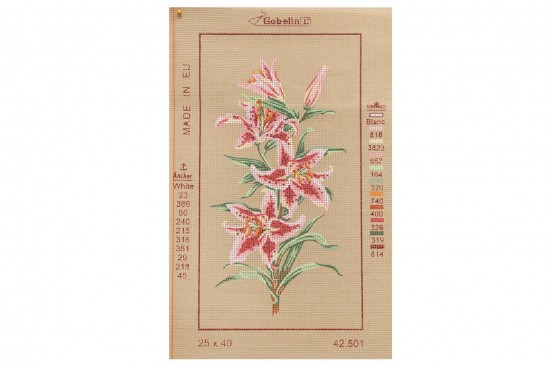 Κέντημα μικρό κάδρο 25X40cm άνθη