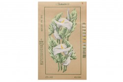 Κέντημα μικρό κάδρο 25X40cm άνθη - Κρίνοι