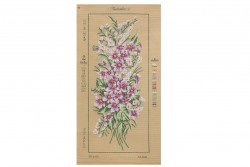 Κέντημα μικρό κάδρο 25X40cm άνθη 