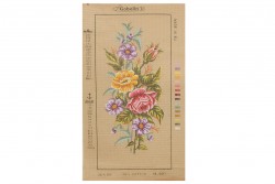 Κέντημα κάδρο 35X60cm άνθη 