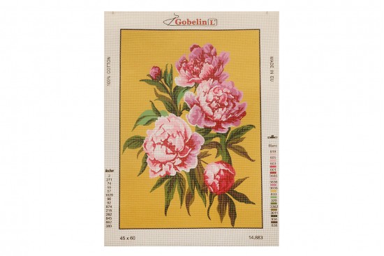 Κέντημα κάδρο 45X60cm άνθη - Τριαντάφυλλα