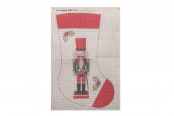Κέντημα πολύχρωμο (πετσετάκι) μίνι 30X45cm σε σχέδιο Μολυβένιο Στρατιωτάκι  (χριστουγεννιάτικο)