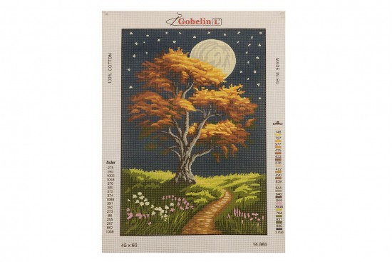 Κέντημα κάδρο 60X45cm Δέντρο την Νύχτα