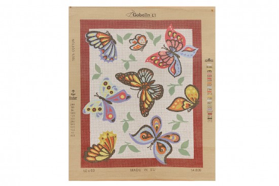 Κέντημα κάδρο 50X60cm Πεταλούδες