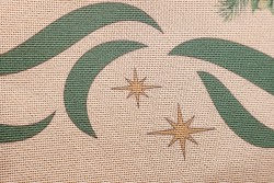 Κέντημα τραβέρσα 50Χ130cm Χριστουγεννιάτικο με μπάλες 