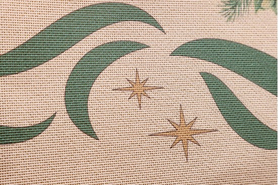 Κέντημα τραβέρσα 50Χ130cm Χριστουγεννιάτικο με μπάλες 