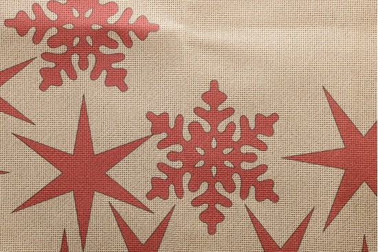 Κέντημα καρέ 90Χ90cm Χριστουγεννιάτικο 