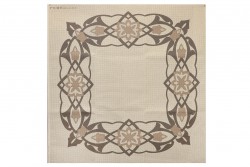 Κέντημα καρέ 90Χ90cm με σχέδιο άνθη