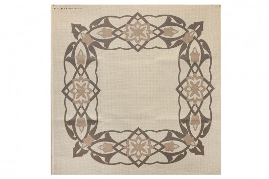 Κέντημα καρέ 90Χ90cm με σχέδιο άνθη