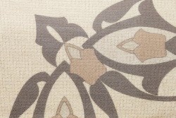 Κέντημα καρέ 90Χ90cm με σχέδιο άνθη