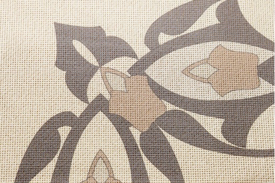 Κέντημα καρέ 90Χ90cm με σχέδιο άνθη