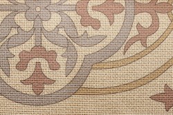 Κέντημα τραβέρσα 50Χ130cm με σχέδιο άνθη