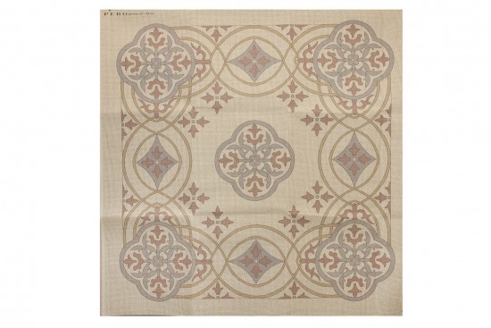 Κέντημα καρέ 90Χ90cm με σχέδιο άνθη