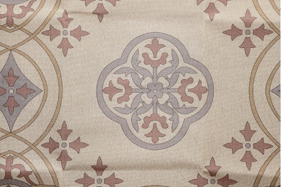 Κέντημα καρέ 90Χ90cm με σχέδιο άνθη