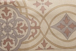 Κέντημα καρέ 90Χ90cm με σχέδιο άνθη