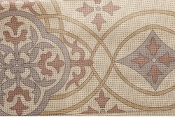 Κέντημα καρέ 90Χ90cm με σχέδιο άνθη