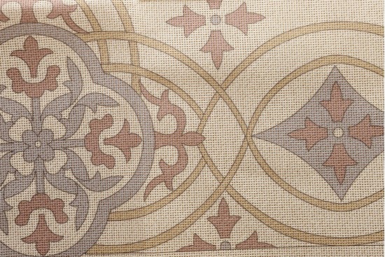 Κέντημα καρέ 90Χ90cm με σχέδιο άνθη