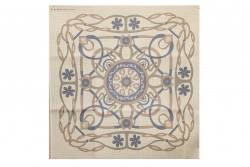 Κέντημα καρέ 90Χ90cm με σχέδιο άνθη